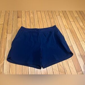 lands end swim shorts Bottoms Women’s Size 18 Navy Blue pockets NWOT